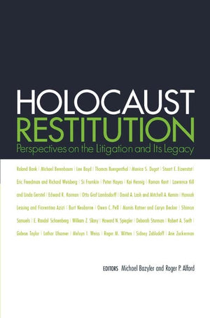 Holocaust Restitution: Perspectives On The Litigation And Its Legacy,Used
