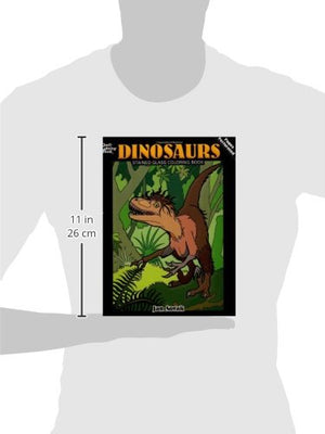 Dinosaurs Stained Glass Coloring Book (Dover Nature Stained Glass Coloring Book),Used