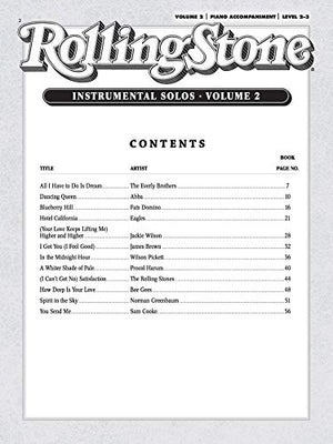 Selections from Rolling Stone Magazine's 500 Greatest Songs of All Time (Instrumental Solos for Strings), Vol 2: Violin, Book & ,Used