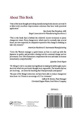 A Revolution in Manufacturing: The SMED System,Used