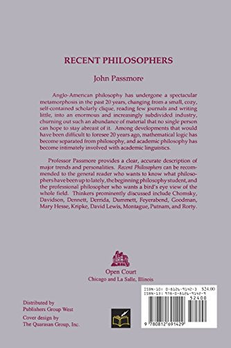 Recent Philosophers,Used