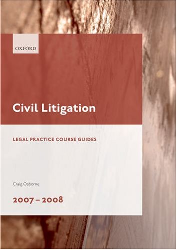 Civil Litigation 20072008,Used