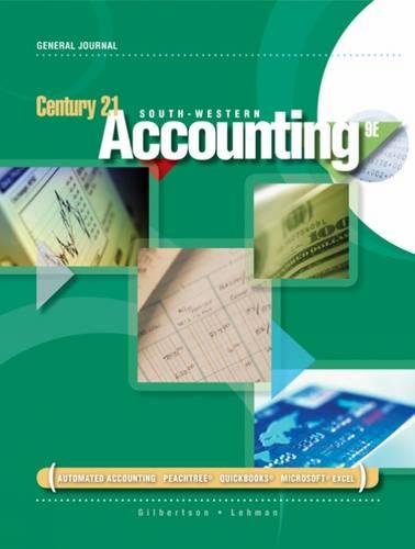 Century 21 SouthWestern Accounting, General Journal,Used