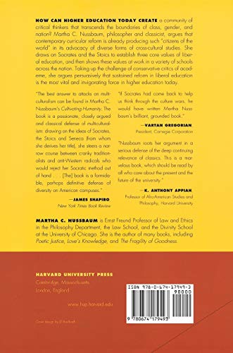 Cultivating Humanity: A Classical Defense of Reform in Liberal Education,Used
