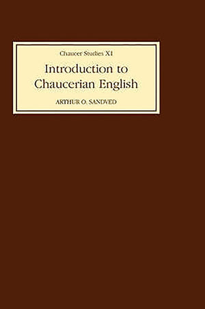 Introduction To Chaucerian English (Chaucer Studies, 11),Used