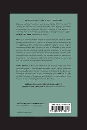 Diaspora Without Homeland: Being Korean In Japan (Global, Area, And International Archive)-new