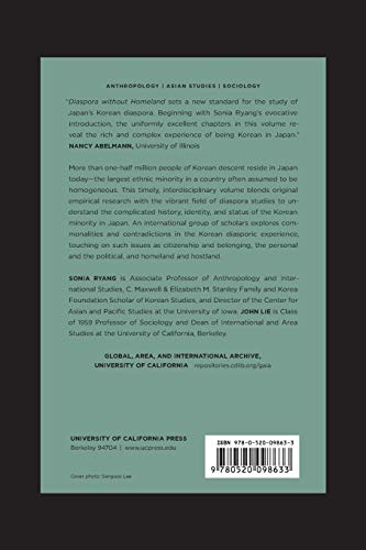 Diaspora Without Homeland: Being Korean In Japan (Global, Area, And International Archive)-new