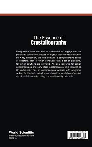 ESSENCE OF CRYSTALLOGRAPHY, THE (Essential Textbooks in Chemistry),Used