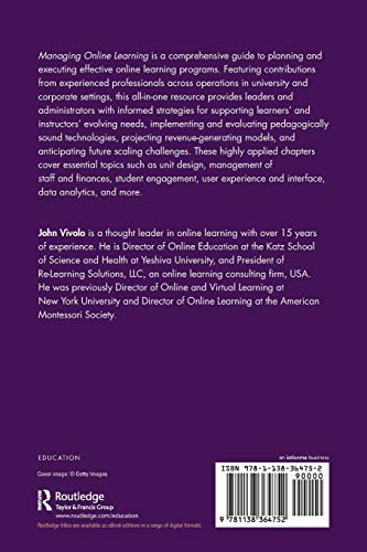 Managing Online Learning: The LifeCycle of Successful Programs,Used