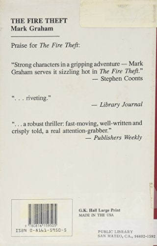 The Fire Theft/Large Print (G K Hall Large Print Book Series),Used
