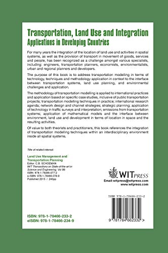 Transportation, Land Use and Integration: Applications in Developing Countries,Used