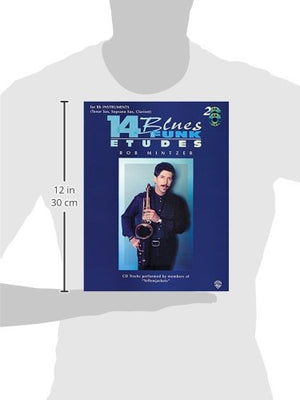 14 Blues & Funk Etudes: Bflat Instrument (Tenor Sax, Soprano Sax, Clarinet), Book & 2 Cds,Used