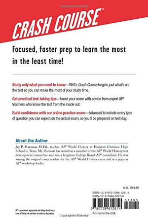 Ap World History: Modern Crash Course, Book + Online: Get A Higher Score In Less Time (Advanced Placement (Ap) Crash Course,New
