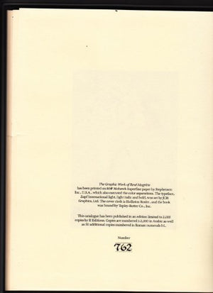 Graphic Work Of Rene Magritte,Used