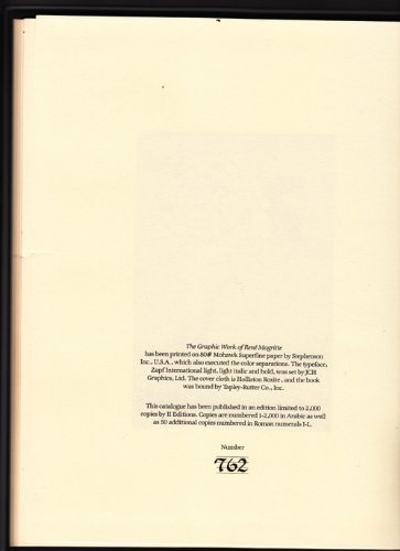 Graphic Work Of Rene Magritte,Used