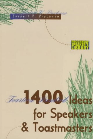 1400 Ideas for Speakers and Toastmasters,Used