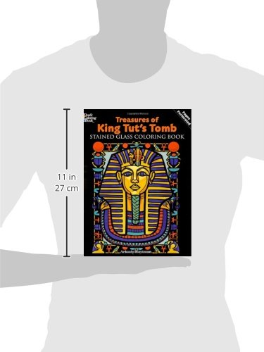 Treasures of King Tut's Tomb Stained Glass Coloring Book (Dover Stained Glass Coloring Book),Used
