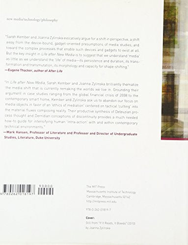 Life After New Media: Mediation As A Vital Process,New