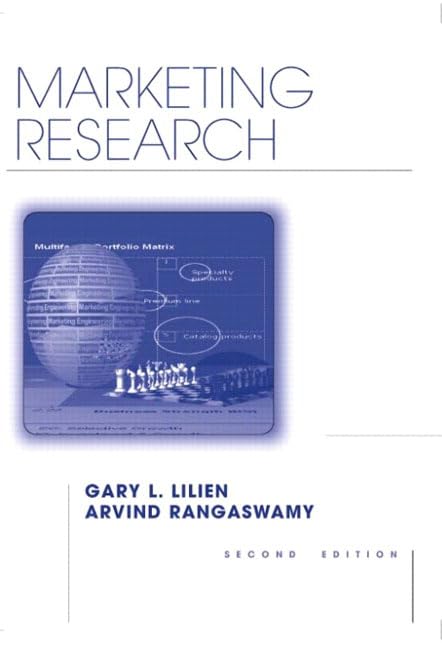 Marketing Research: Marketing Engineering Applications, Second Edition,New