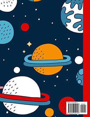 Primary Composition Notebook: An Astronaut Primary Composition Notebook For Boys Grades K2  Handwriting Lines  Red Blue Outer S,Used