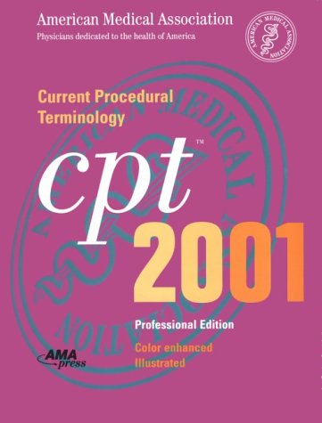 Current Procedural Terminology: CPT 2001 (Professional Edition, SpiralBound Version),Used