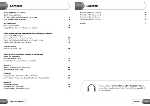 AQA GCSE 91 French Workbook (Collins GCSE 91 Revision),Used