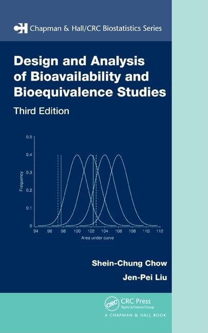 Design and Analysis of Bioavailability and Bioequivalence Studies (Chapman & Hall/CRC Biostatistics Series),Used