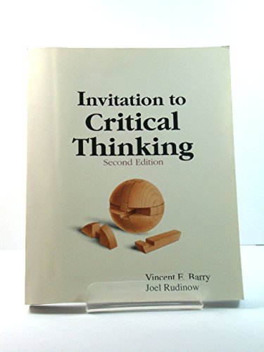 INVITATION CRITICAL THNKNG 2/E,Used