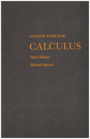 Answer Book for Calculus (3rd Edition),New