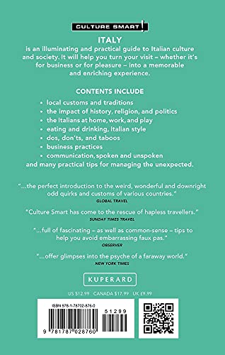 Italy  Culture Smart!: The Essential Guide To Customs & Culture