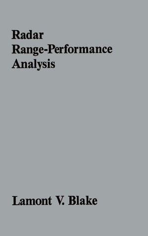 Radar RangePerformance Analysis (Artech House Radar Library),Used