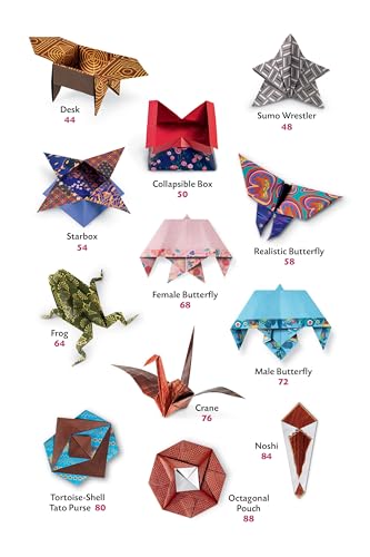 Japanese Origami for Beginners Kit: 20 Classic Origami Models: Kit with 96page Origami Book, 72 Origami Papers and Instructiona,New