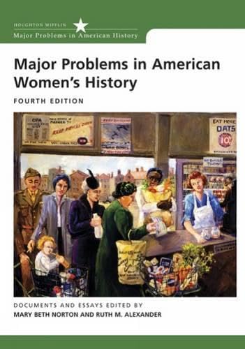 Major Problems in American Women's History (Major Problems in American History),Used