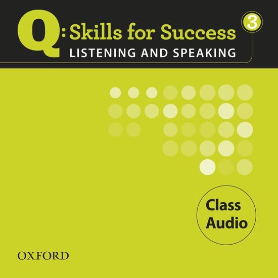 Q: Skills for Success 3 Listening & Speaking Class Audio,Used