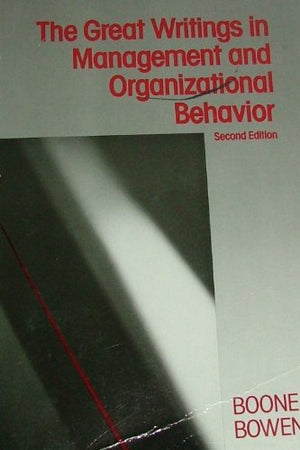 Great Writings In Management And Organizational Behavior,New
