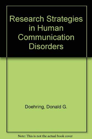Research Strategies In Human Communication Disorders,New
