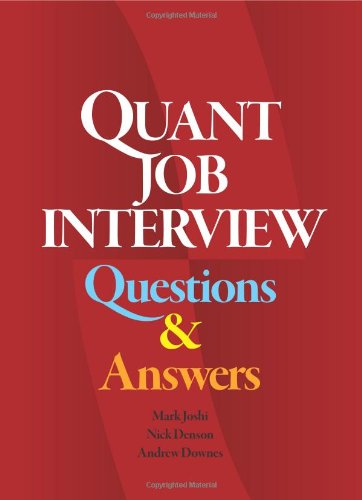 Quant Job Interview Questions And Answers,Used