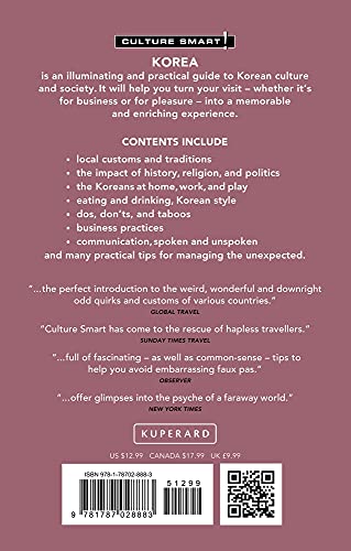 Korea  Culture Smart!: The Essential Guide to Customs & Culture,Used