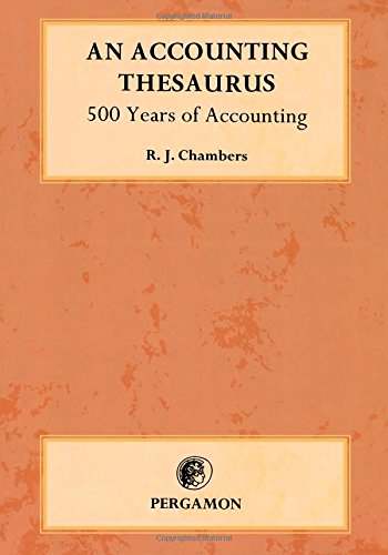An Accounting Thesaurus: 500 years of accounting,Used