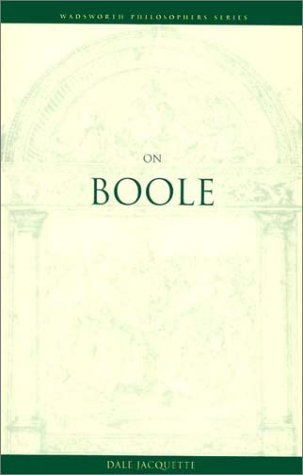 On Boole (Wadsworth Philosophers Series),Used