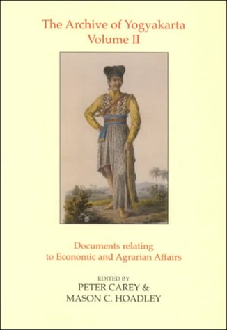 The Archive Of Yogyakarta (Oriental Documents),New