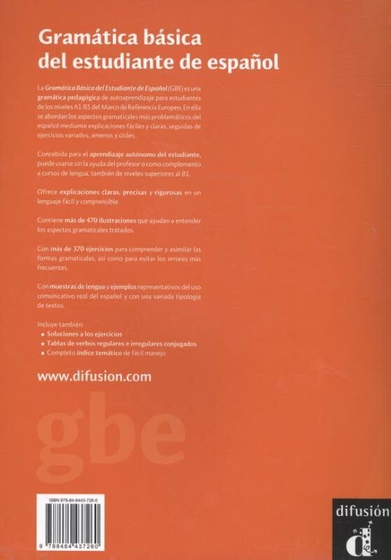 Gramtica bsica del estudiante de espaol A1A2B1: Gramtica bsica del estudiante de espaol A1A2B1 (Spanish Edition),Used
