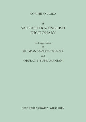 A Saurashtraenglish Dictionary (Neuindische Studien,) (German Edition),Used