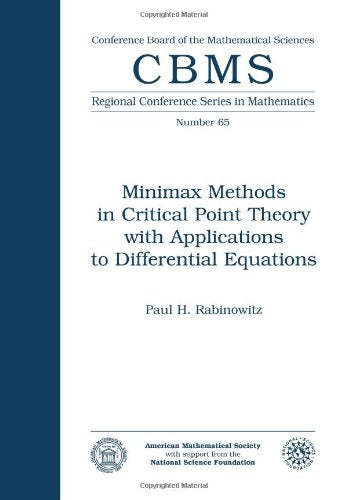 Minimax Methods in Critical Point Theory with Applications to Differential Equations (Cbms Regional Conference Series in Mathema,Used