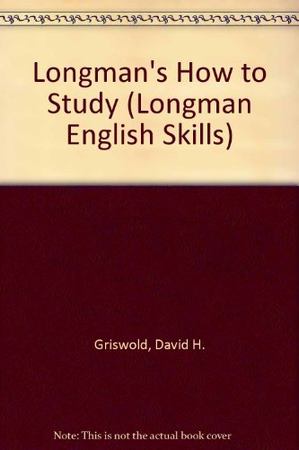 Longman's How to Study (Longman English Skills),Used