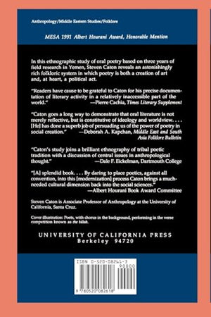 Peaks Of Yemen I Summon: Poetry As Cultural Practice In A North Yemeni Tribe,New