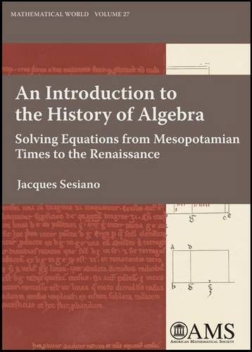 An Introduction To The History Of Algebra: Solving Equations From Mesopotamian Times To The Renaissance (Mathematical World) (Ma,Used