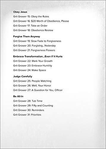 Growing Spiritual Grit: 52 Personal Devotions,Used