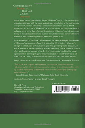 Communicative Action And Rational Choice (Studies In Contemporary German Social Thought)