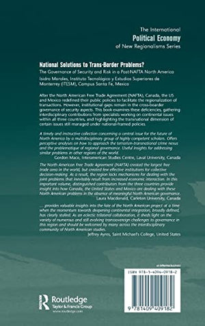 National Solutions to TransBorder Problems?: The Governance of Security and Risk in a PostNAFTA North America (New Regionalism,Used